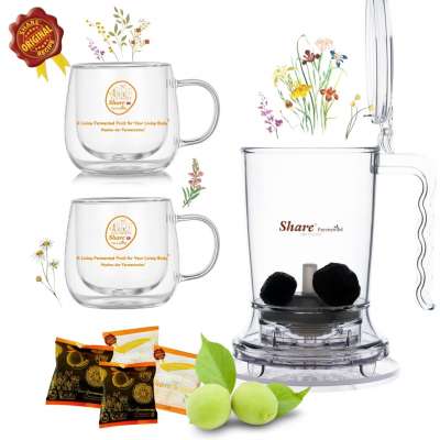 TeaTime Protocol Share LIN + 2 doublewall glasses with handle + 2 SharePomelozzini® + 2 ShareOriginal®